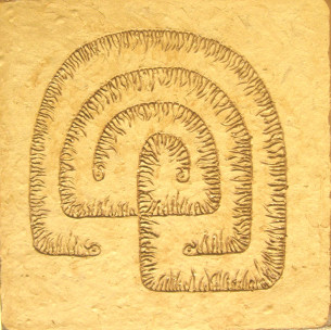 Labyrint III, 2011, 27x27 cm
